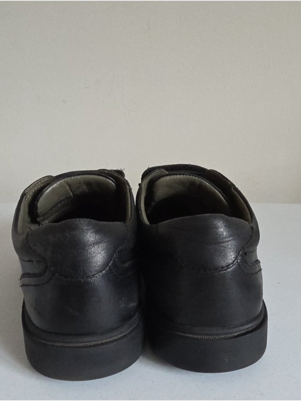 GEOX | Riddock Leather Breathable Shoes Black Boys Sz 5 - Picture 6 of 8